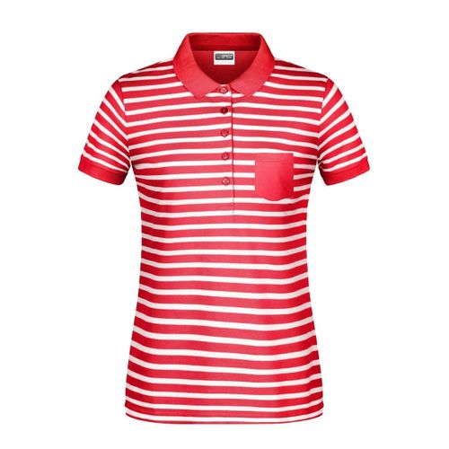 Polo Ray? Marini?Re Coton Bio Pour Femme - 8029 - Rouge
