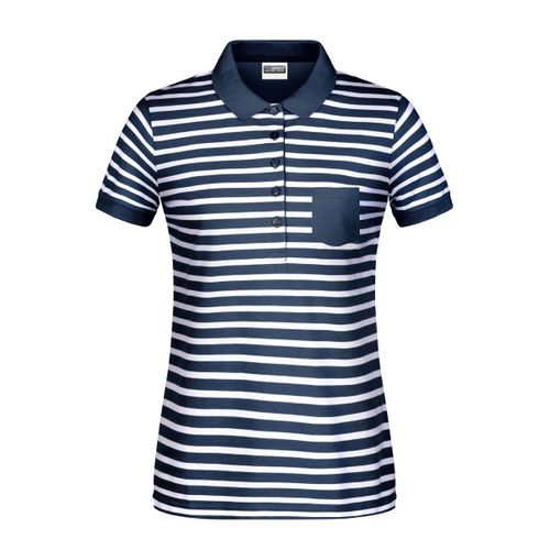 Polo Ray? Marini?Re Coton Bio Pour Femme - 8029 - Bleu Marine