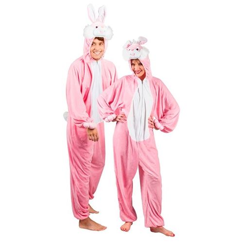 Déguisement De Lapin Rose Et Blanc Adulte