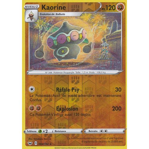 Carte Pokemon - Kaorine - 103/202 - Holo-Reverse - Épée Et Bouclier