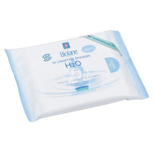 Etui 10 Lingettes Epaisses H2o