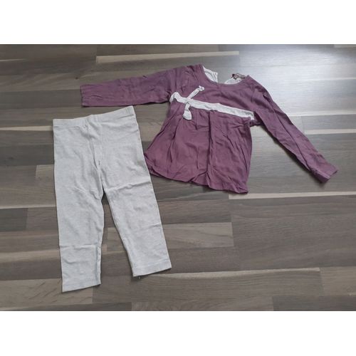 Pyjama Violet Et Gris 4 Ans Eurodif