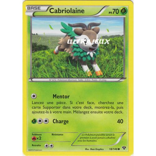 Pokémon - 18/146 - Xy - Cabriolaine - Commune