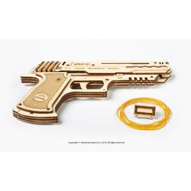 Puzzle 63 Pièces Puzzle 3d En Bois - Wolf-01 Handgun