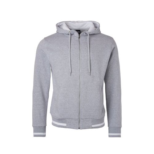 Veste Sweat Zipp?E ? Capuche - Homme - Jn776 - Gris Clair