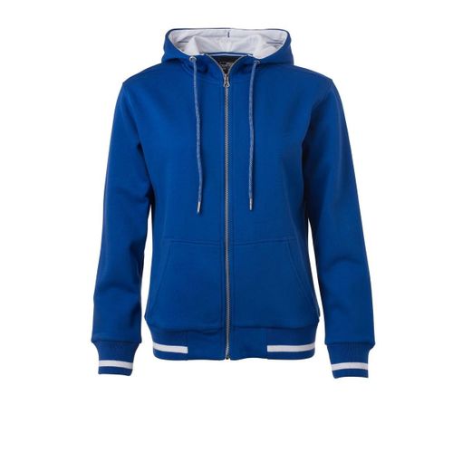 Veste Sweat Zipp?E ? Capuche - Femme - Jn775 - Bleu Roi