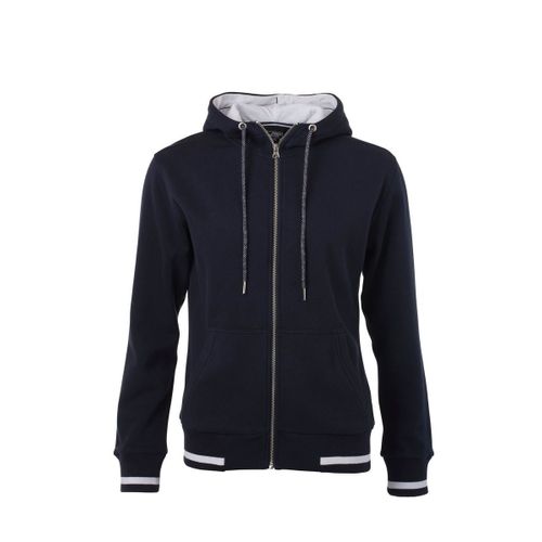 Veste Sweat Zipp?E ? Capuche - Femme - Jn775 - Bleu Marine