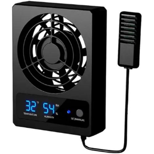 Ventilateur de refroidissement silencieux, vent puissant, ventilateur de ventilation pour bassin de reptiles avec affichage LED (Fahrenheit)