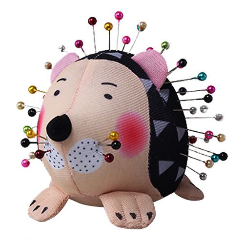 Portable Patchwork Bricolage Broche Coussin Pratique Maison Dessin Anime Herisson Support Couture Leger Doux Mignon Aiguille Anti Chute