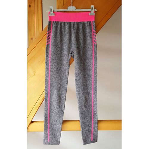 Legging Taille Xs Tons Gris Et Rose Vif État Neuf