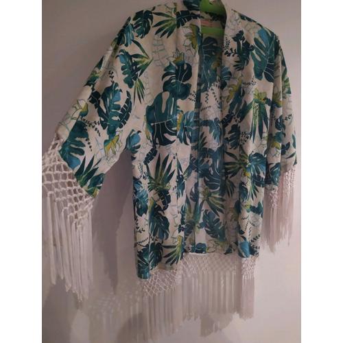 Kimono Tropical Franges Taille 36