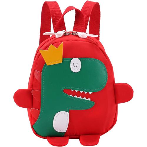 Mignon Kids Kindergarten School Bag 3d Cartoon Dinosaur Mini Backpack New Baby Boy School Bag Red, Rouge, Taille Unique