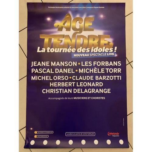 Age Tendre / Tourn¿E Des Idoles - Jeane Manson - Michelle Torr - 70x100 Cm - Affiche / Poster Envoi En Tube