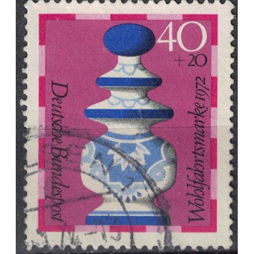 Allemagne 1972 Oblitéré Used Jeu Échecs Dame Queen Su