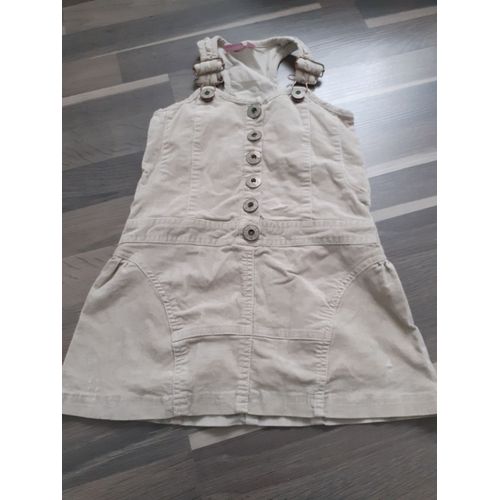 Robe Salopette Velours Marron 4 Ans Kiabi