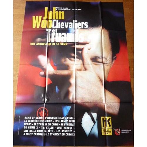 Rétrospective John Woo, Chevaliers Et Titans : Une Anthologie De 12 Films - Affiche Originale De Cinéma Format 120 Cm X 160 Cm