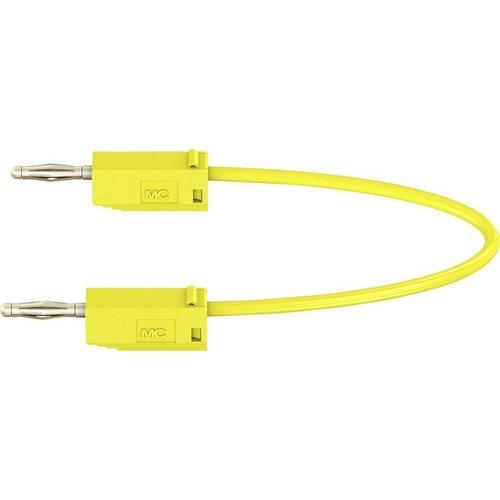 Stäubli LK205 Cordon de mesure[Banane mâle 2 mm -Banane mâle 2 mm ] 0.6 m jaune