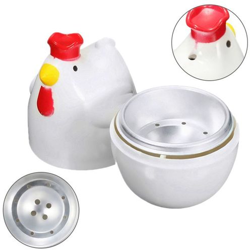 En forme de poussin 1 oeuf cuit vapeur vapeur pilon micro-ondes oeuf cuiseur outils de cuisson gadgets de cuisine accessoires outils