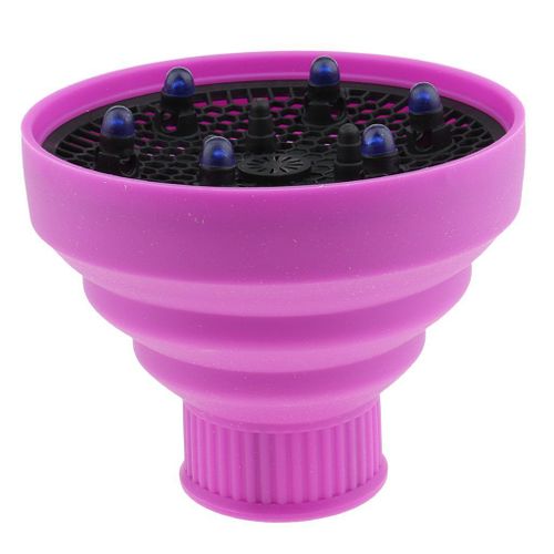 Universel pliable Nano gel de silice seche-cheveux souffleur diffuseur coiffure outil de coiffure-violet