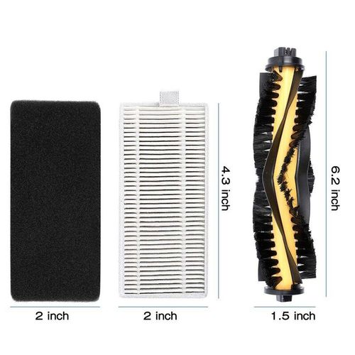 16 paquets accessoires Kit pour Ecovacs Deebot N79S N79 robot aspirateur filtres brosses laterales brosse princiPôLe filtre primaire A