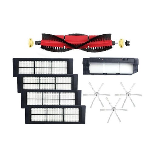 Brosse princiPôLe detachable + filtre + cache brosse princiPôLe + brosse à 6 bras pour aspirateur robot Mijia/Roborock T60 T61