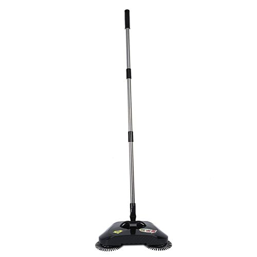 Balayeuse en acier inoxydable poussoir Type main balai pelle à poussiere poignee menage nettoyage paquet main poussoir balayeuse vadrouille