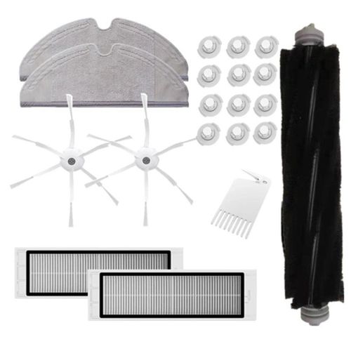 20 pieces brosse princiPôLe Côte brosses HEPA filtre outil de nettoyage remplacements pour Roborock aspirateur