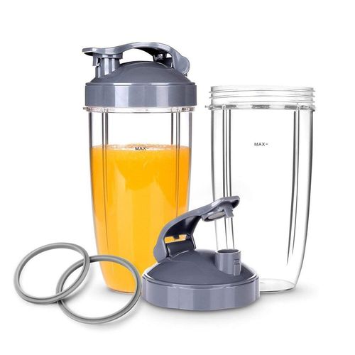 Tasses de rechange avec couvercle rabattable pour NutriBullet melangeur/melangeur haute vitesse 6 pieces joint et tasses 32oz pour Nutribulle