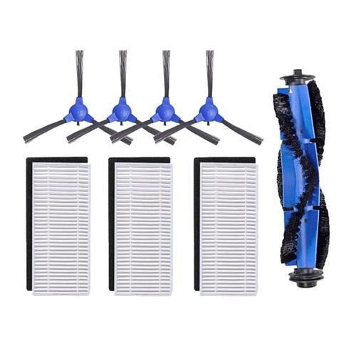 4 brosse laterale + 3 filtre + 1 Kit brosse princiPôLe pour aspirateur Eufy 11S Robovac 30 Eufy 30C 15C