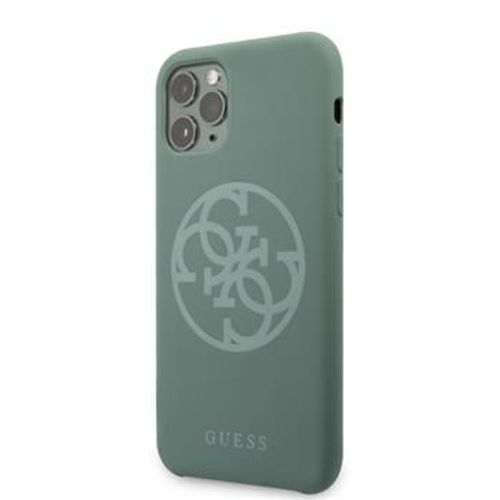 Coque Pour Iphone 11 Pro Max Guess Silicone 4g Kaki