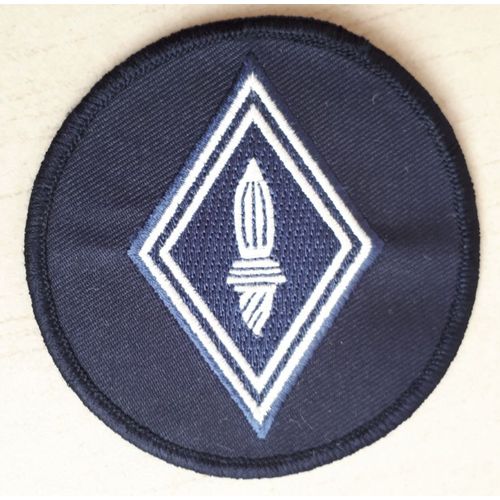 Insigne Brodé Rond Crs Fond Bleu