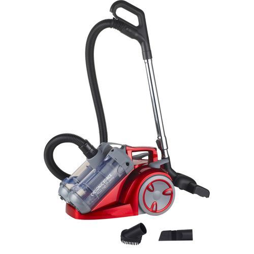 Klaiser Confort Bs112D - Aspirateur sans sac Dual-cyclone Technologie DUO - Xtreme Force-Pure Air - Système Multi-Filtration - 1600 W - Rouge