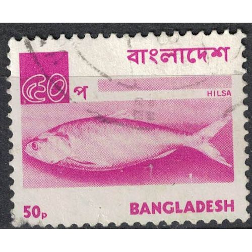 Bangladesh 1973 Oblitéré Used Animaux Fish Poisson Tenualosa Ilisha Alose Hilsa Su