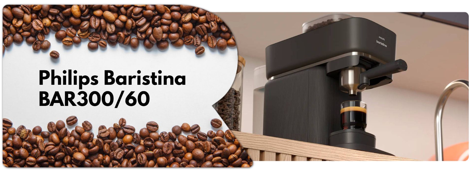 Machine expresso Philips Baristina BAR300/60 Noir image 1 | Rakuten