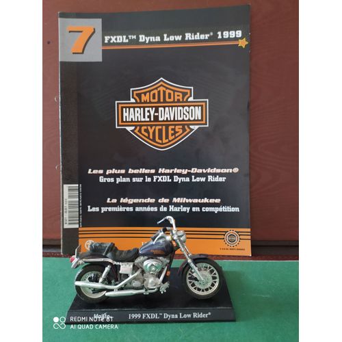 Moto Miniature Harley Davidson Fxdl Dyna Low Rider 1999 (Collection Hachette 2001 N°7)