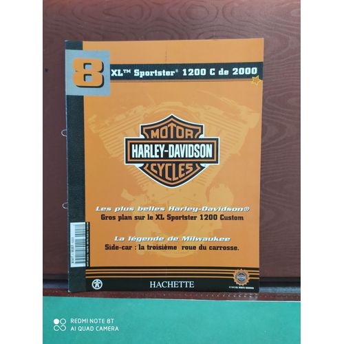 Livret De La Moto Miniature Harley Davidson Xl Sportster 1200 C De 2000 (Collection Hachette 2001 N°7)