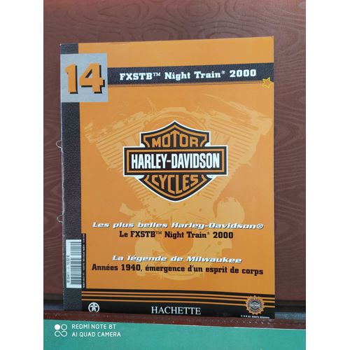 Revue De La Moto Miniature Harley Davidson Fxstb Night Train De 2000 (Collection Hachette 2001 N°14)