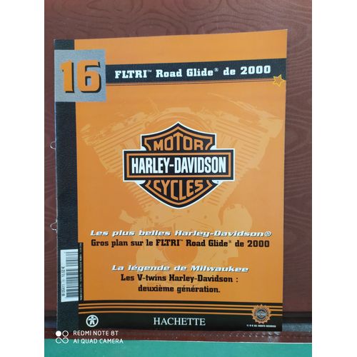 Livret De La Moto Miniature Harley Davidson Fltri Road Glide De 2000 (Collection Hachette 2001 N°16)
