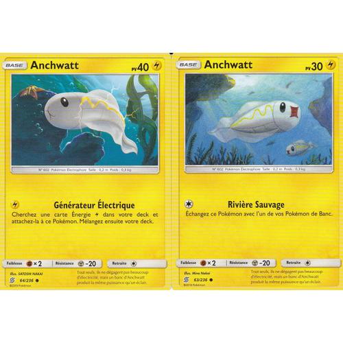 2 Cartes Pokemon - Anchwatt 63/236 - Anchwatt 64/236 - Sl11 Harmonie Des Esprits