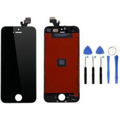 Ecran Lcd Et Vitre Tactile - Iphone 5 Noir + Outils