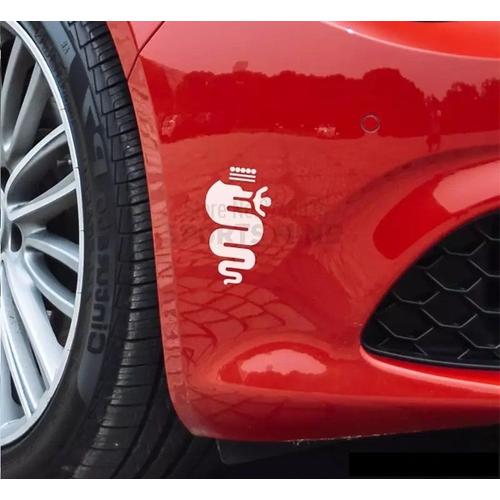 2 X Autocollant/Stikers Logo Alpha Romeo Giulia Stelvio 159 147 156 Giulietta Duetto Gt