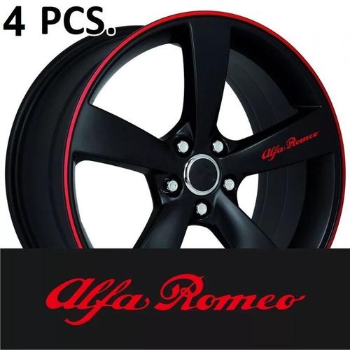 4 X Autocolant/Stikers Pour Jantes Alpha Romeo Mito 147 156 159 166