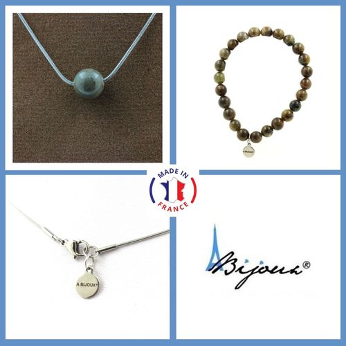 Parure Bracelet Collier 1 Perle Saphir De Mogok, Birmanie, Myanmar 8 Taille Personnalisable.