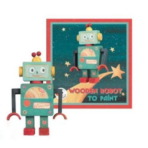 Robot En Bois À Peindre