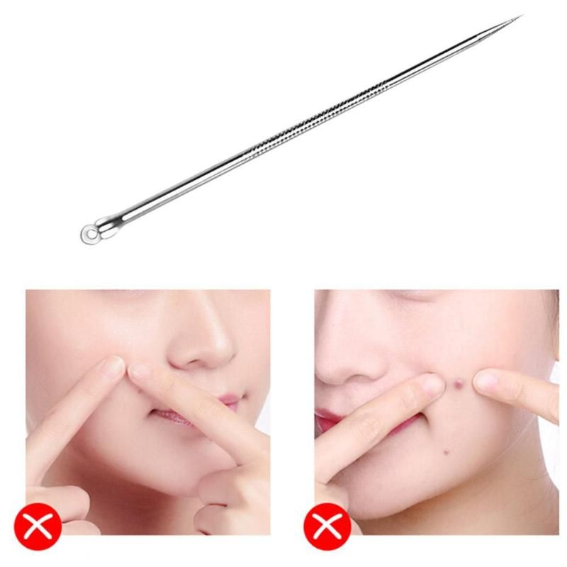1 Pieces En Acier Inoxydable Noir Tte Boutons Acne Aiguille... - 3