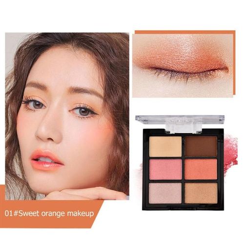 Professionnel 6 Couleurs Perle Miroitant Fard À Paupieres Pôlette Mat Ombre À Paupieres Pigment Beaute Maquillage Outils Cosmetiques 