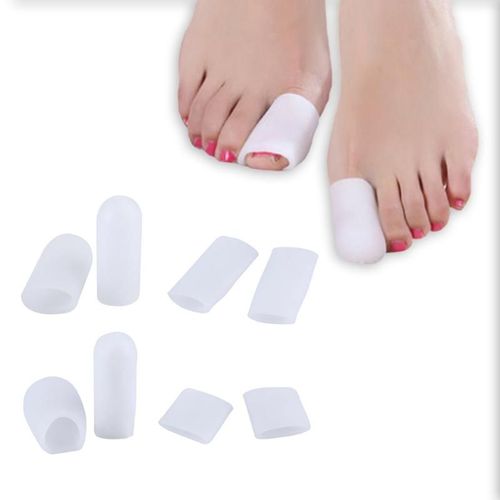 1 Paire Silicone Gel Orteil Tube Pied Cors Dissolvant Ampoules Gel Bunion Orteil Protege-Doigts Corps Masseur Semelles Soins De Sante 