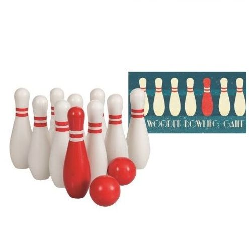 Jeu De Bowling En Bois