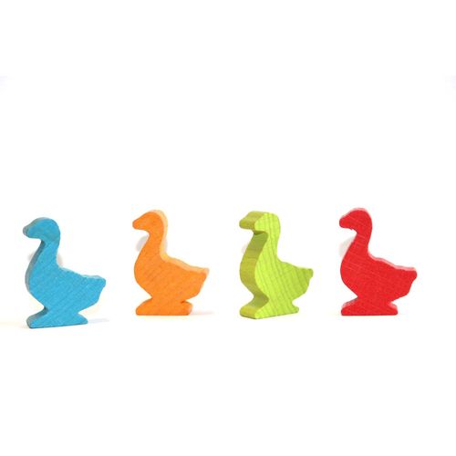 Sachet De 4 Oies En Bois