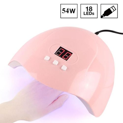 54w Uv Lampe À Led Seche-Ongles Portable Vernis À Ongles Uv Gel Lampe Pour Art Des Ongles Gel Vernis Sechage Usb Smart Timing Outils D'art Des Ongles 